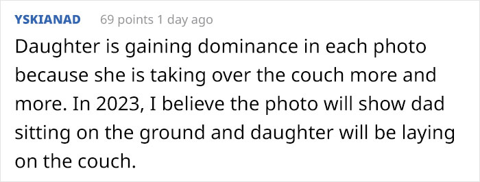 Dad Takes Photos Of Himself And His Daughter Sitting On The Couch Since 2007, He Looks Better In Each One Dad Takes Photos Of Himself And His Daughter Sitting On The Couch Since 2007, He Looks Better In Each One