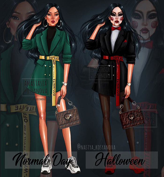 8 Disney Princesses All "Dressed Up" For Halloween By A Russian Artist
