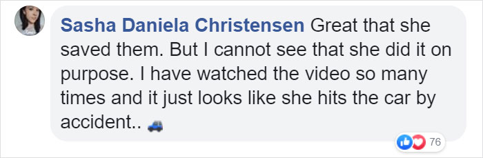 Woman Crashes Into Drunk Driver's Car, Preventing A Couple With Baby From Being Hit Woman Crashes Into Drunk Driver's Car, Preventing A Couple With Baby From Being Hit