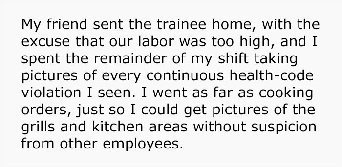 Person Gets Terminated While On Medical Leave, Takes Pics Of Violations In Restaurant And Shuts It Down Person Gets Terminated While On Medical Leave, Takes Pics Of Violations In Restaurant And Shuts It Down