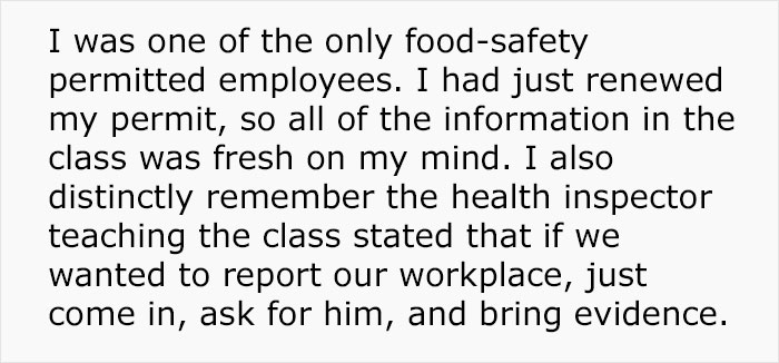 Person Gets Terminated While On Medical Leave, Takes Pics Of Violations In Restaurant And Shuts It Down Person Gets Terminated While On Medical Leave, Takes Pics Of Violations In Restaurant And Shuts It Down