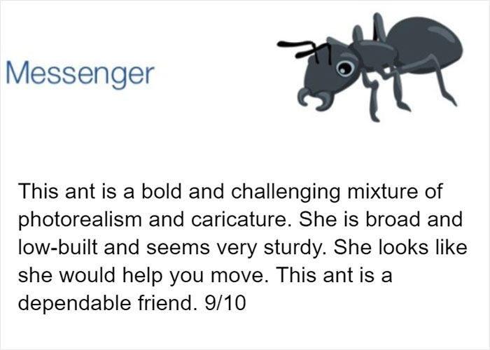 Entomologist Rates Ant Emojis Of Different Brands And Their Descriptions Are Hilarious Entomologist Rates Ant Emojis Of Different Brands And Their Descriptions Are Hilarious