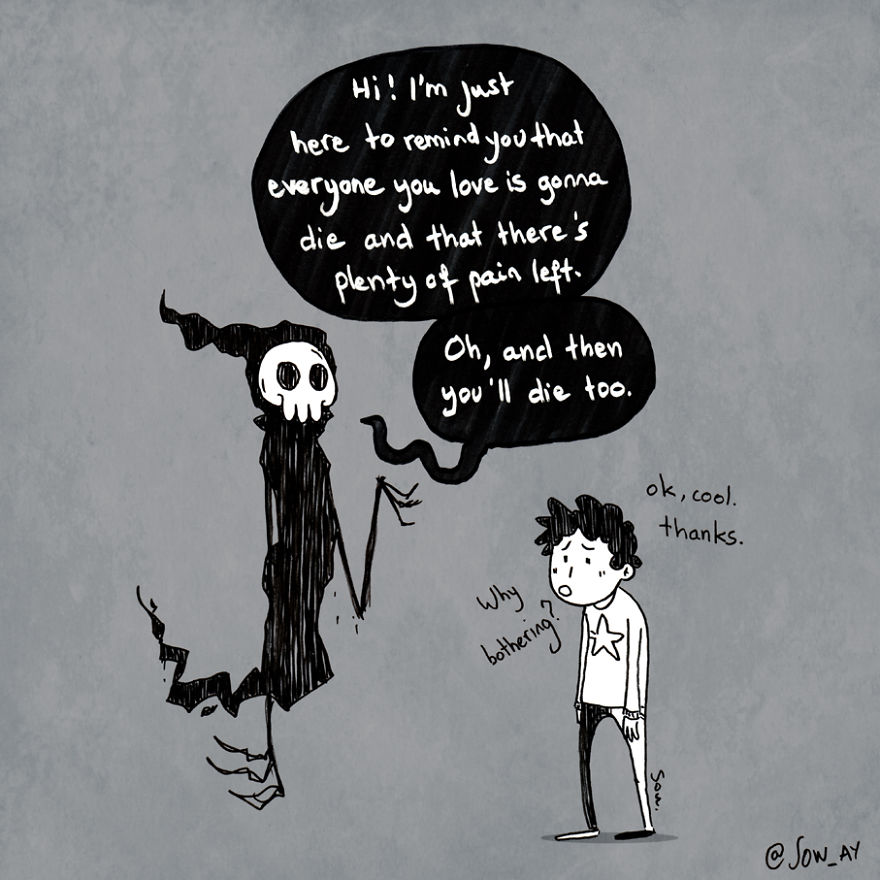 I Illustrate My Darkest Thoughts To Help People Understand What It’s Like To Suffer From Mental Illness (New Pics)