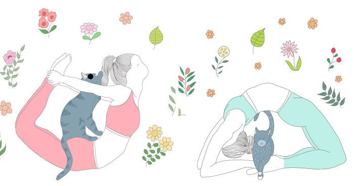 I Re-Imagine Yoga For Cat Lovers And It’s The Cutest