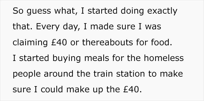 Company Ends Up Spending $65/Week More After Not Listening To Employee's Reasoning On Meal Limits