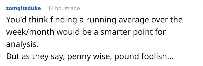 Company Ends Up Spending $65/Week More After Not Listening To Employee's Reasoning On Meal Limits