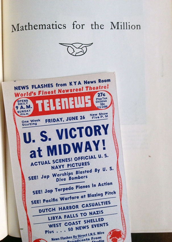 Got Home From A Used Book Store And Found This Bookmark