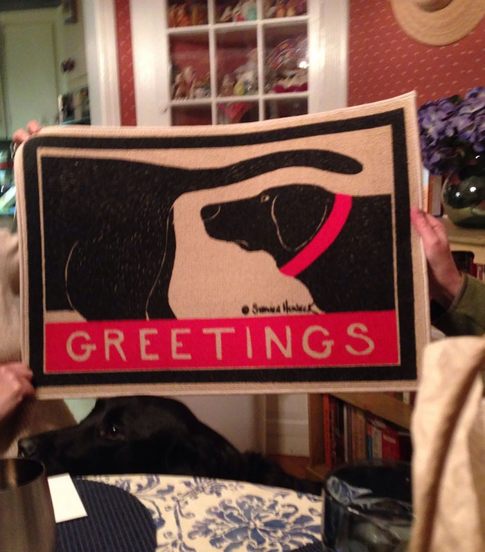 Mom's New Doormat And Birthday Present