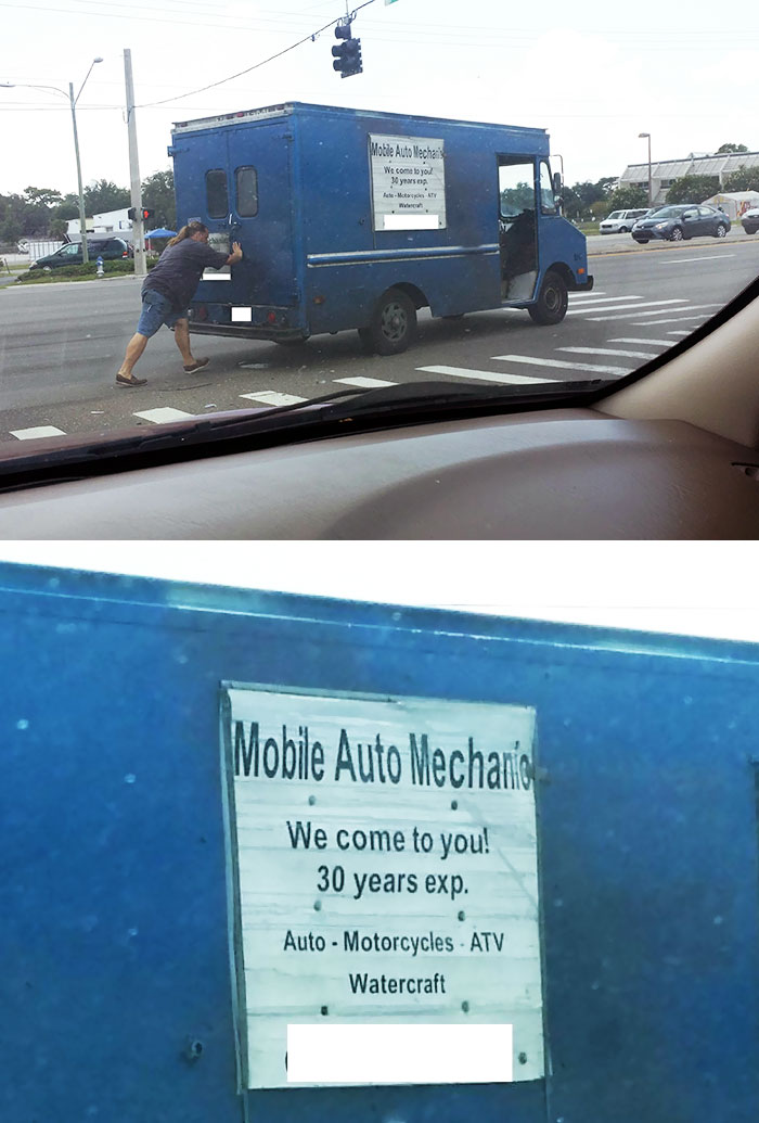 Stopped At An Intersection, Saw This. The Irony