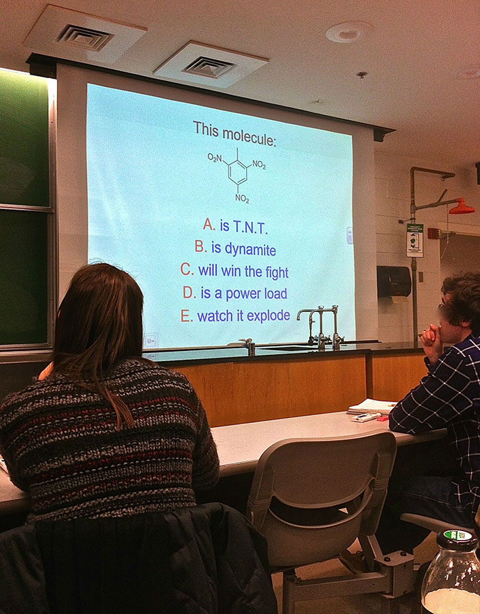A Chemistry Professor With A Good Sense Of Humor