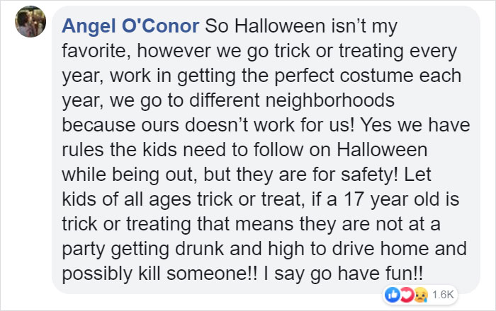 Woman Says She's Gonna 'Break The Law' And Give Candy To Kids On Halloween In A Powerful Post