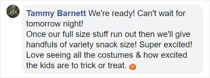 Woman Says She's Gonna 'Break The Law' And Give Candy To Kids On Halloween In A Powerful Post