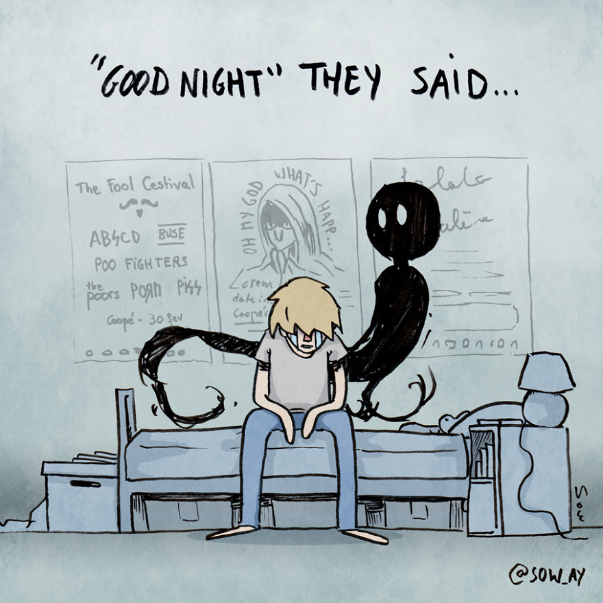 I Illustrate My Darkest Thoughts To Help People Understand What It’s Like To Suffer From Mental Illness (New Pics)