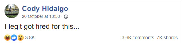 Employee Shares A Meme And Gets Fired Over It, So He Shares The Text Exchange With The Boss Employee Shares A Meme And Gets Fired Over It, So He Shares The Text Exchange With The Boss