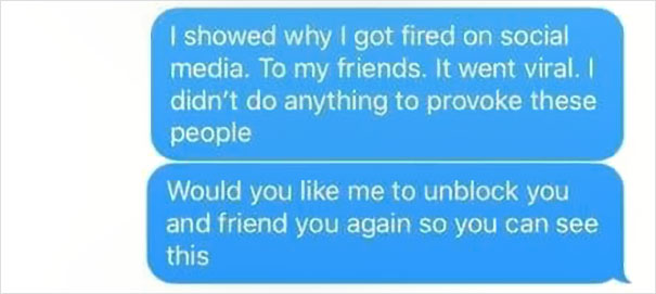 Employee Shares A Meme And Gets Fired Over It, So He Shares The Text Exchange With The Boss