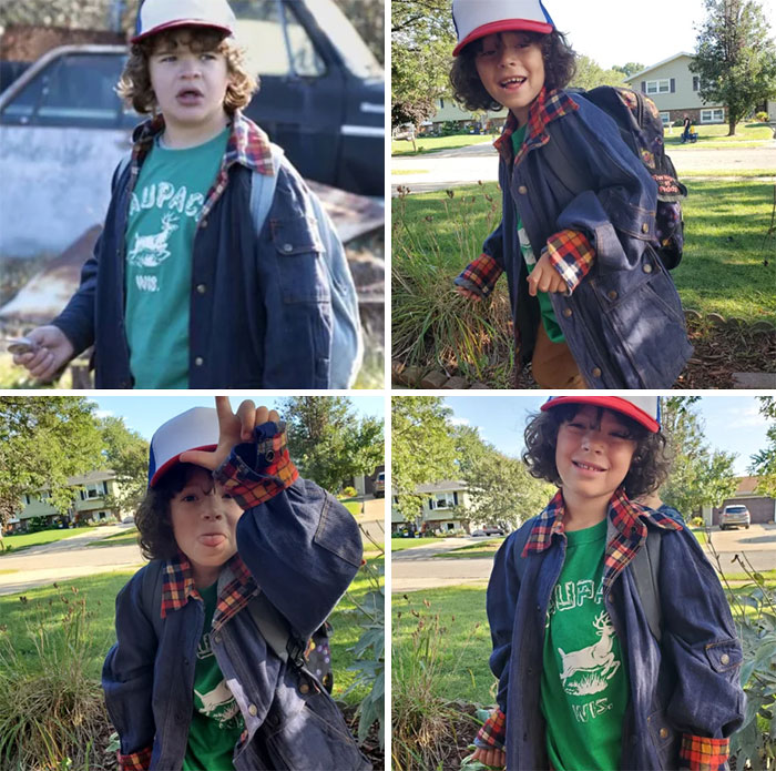 My Son Showing Off His Dustin Costume We Put Together