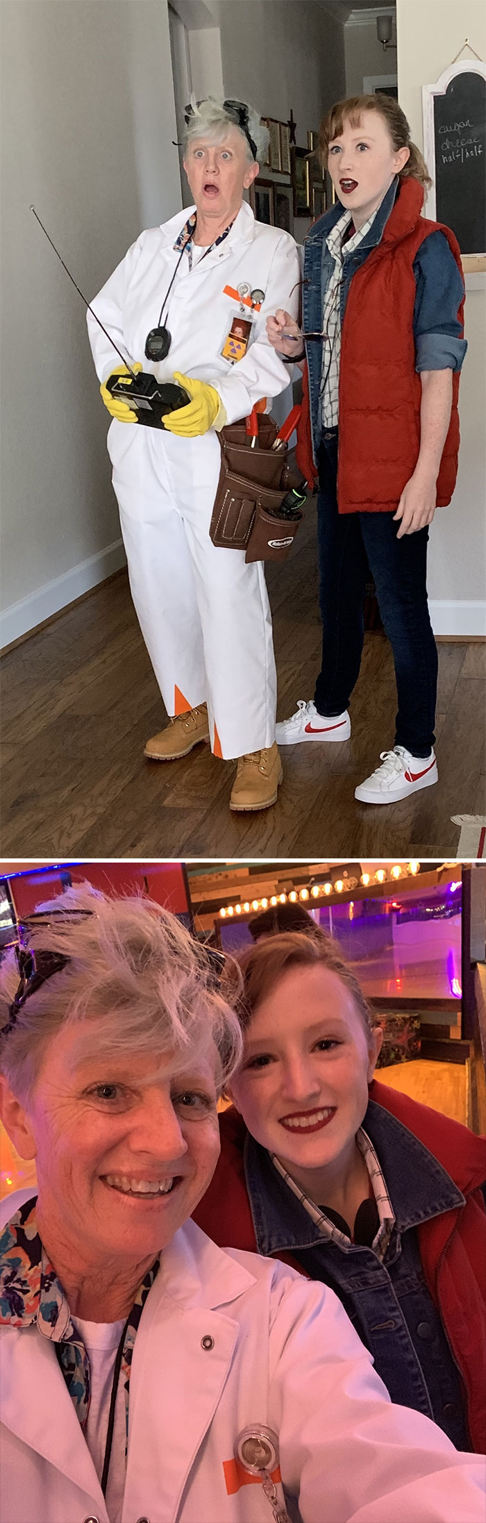 We Went Back To The Future. Think Our Costumes Turned Out Well