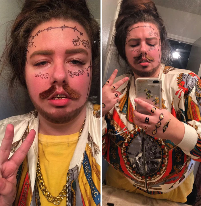 My Gfs Badass Post Malone Costume For Halloween