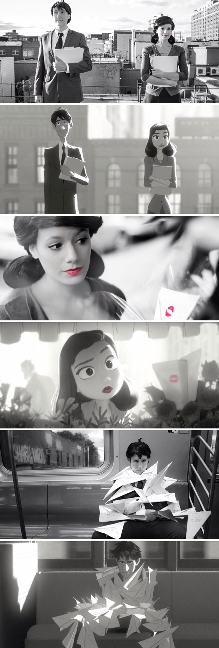 My Boyfriend And I In Our Homemade Paperman Costumes