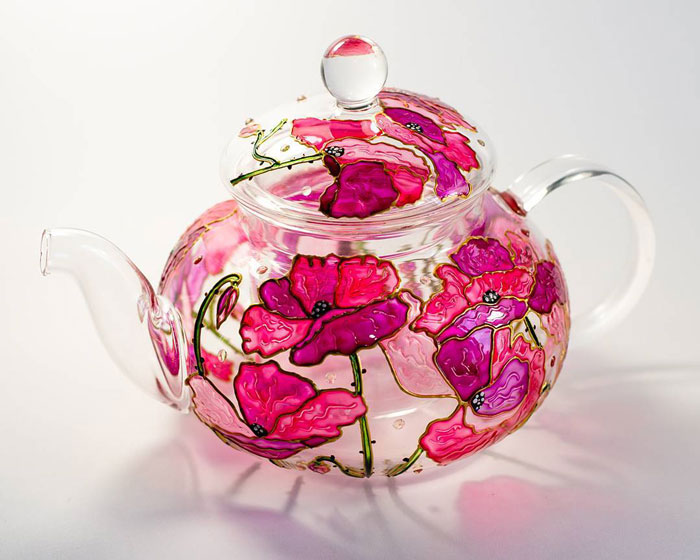 Hand-Painted-Glass-Teapots-Mugs-Plates-Vita-Vitraaze