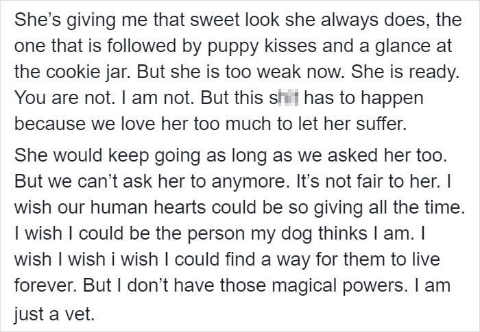 Heartbreaking Post On Euthanasia From A Vet That Has To Perform It Goes Viral Heartbreaking Post On Euthanasia From A Vet That Has To Perform It Goes Viral