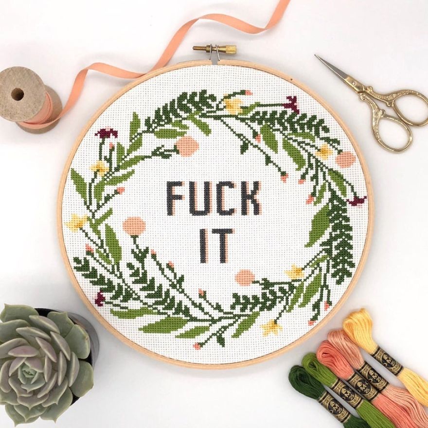 I Am A Cross Stitch Designer And You're Going To Love My Funny Designs