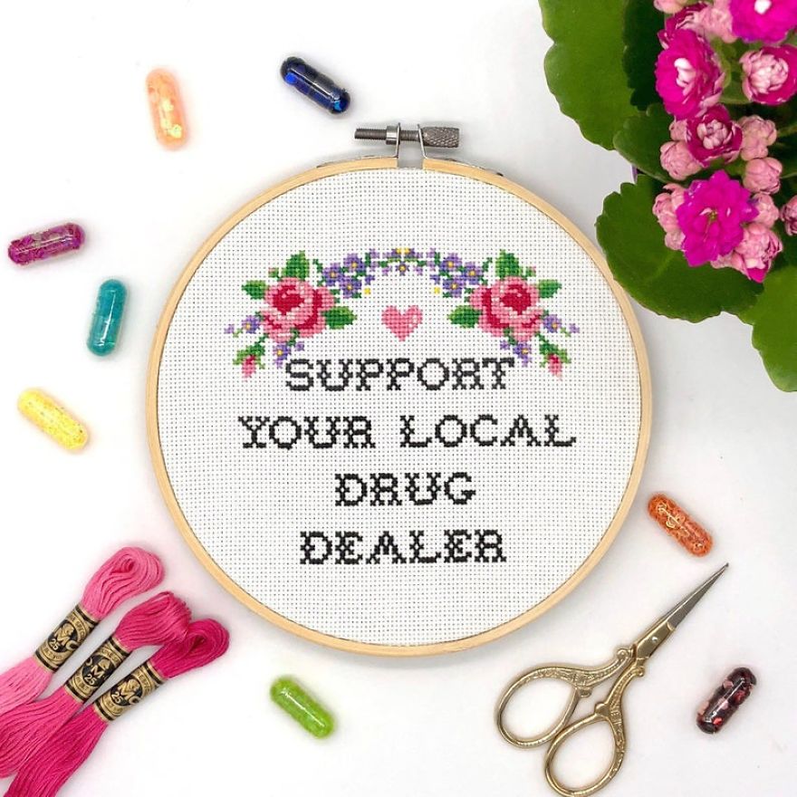 I Am A Cross Stitch Designer And You're Going To Love My Funny Designs