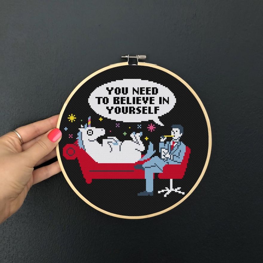 I Am A Cross Stitch Designer And You're Going To Love My Funny Designs