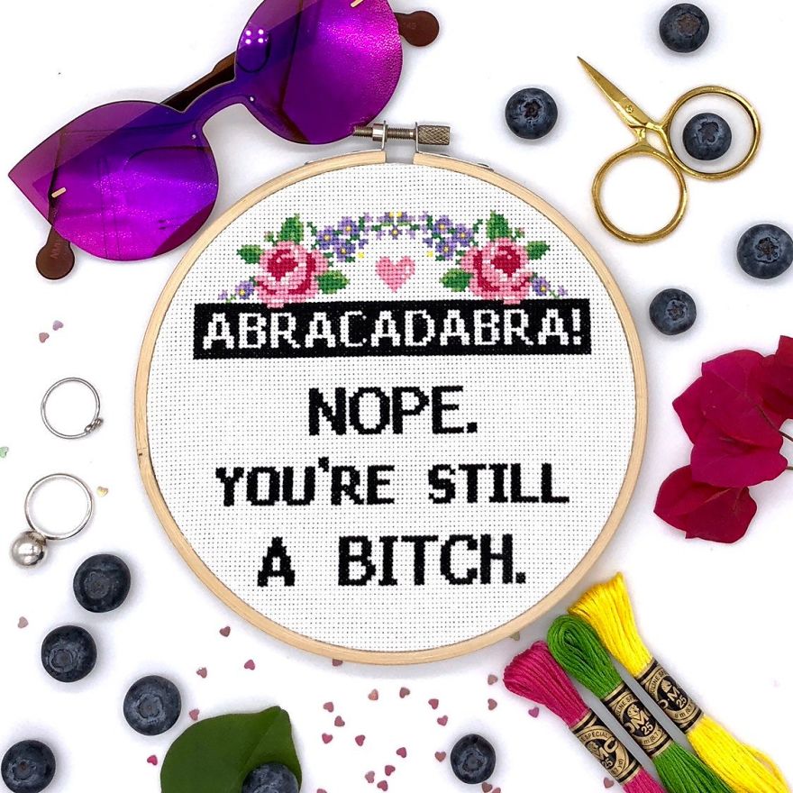 I Am A Cross Stitch Designer And You're Going To Love My Funny Designs