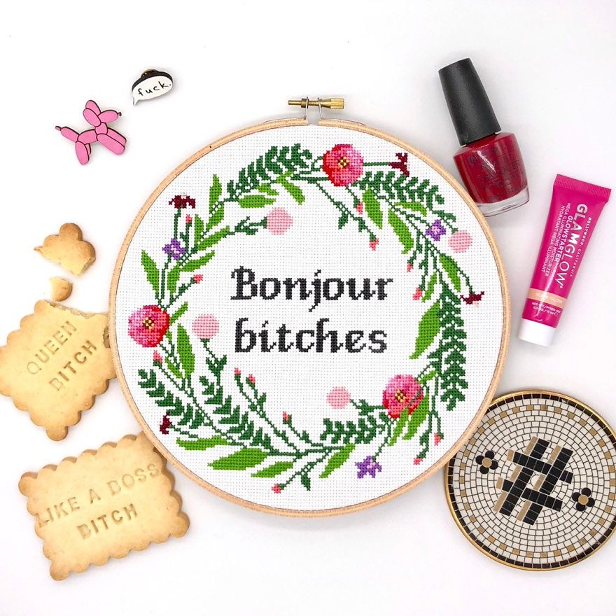 I Am A Cross Stitch Designer And You're Going To Love My Funny Designs