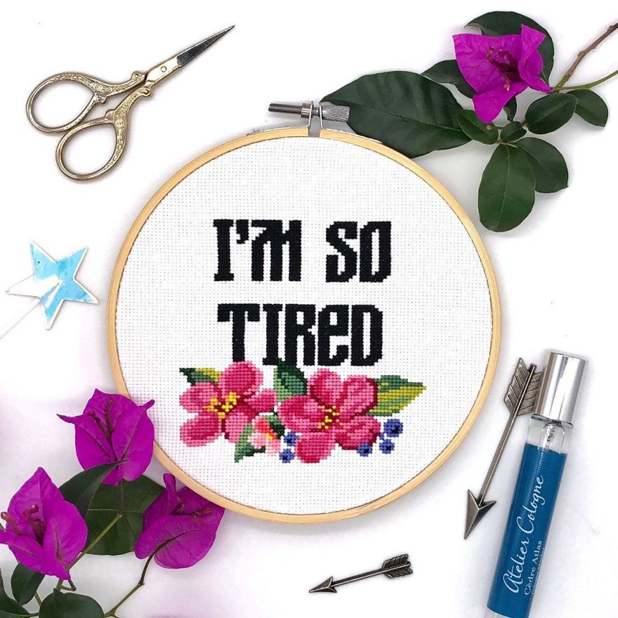 I Am A Cross Stitch Designer And You're Going To Love My Funny Designs