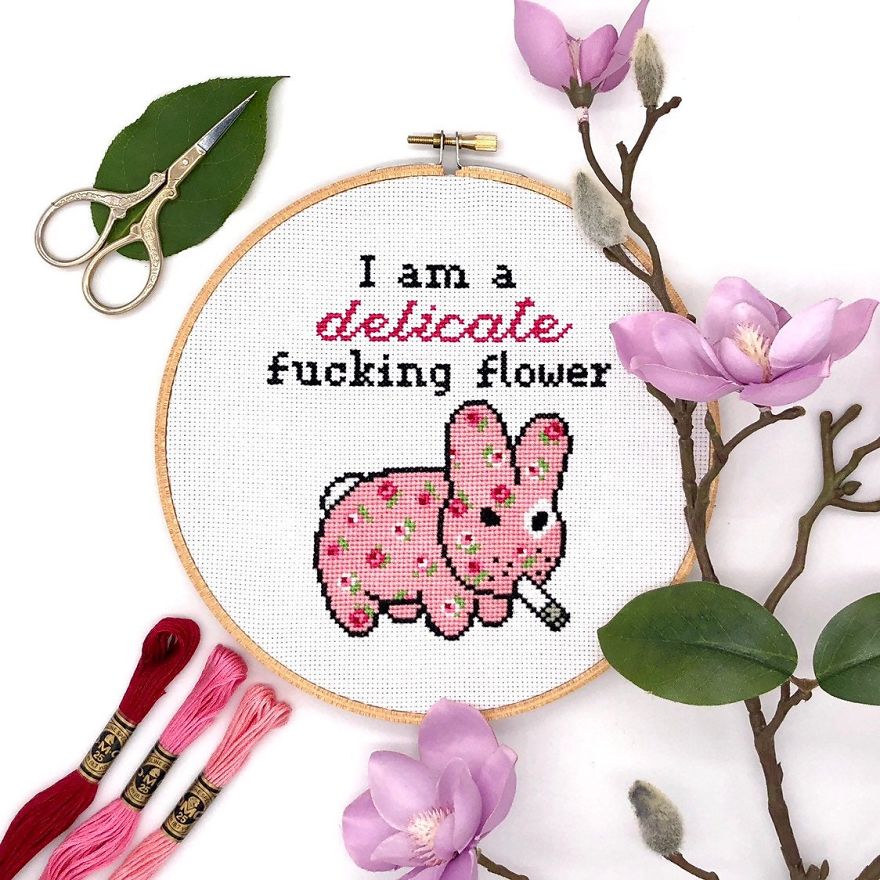 I Am A Cross Stitch Designer And You're Going To Love My Funny Designs