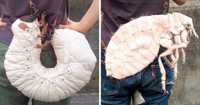 Este artista japonés crea bolsos y accesorios en forma de bichos y otras criaturas, y su aspecto es muy real (35 imágenes)