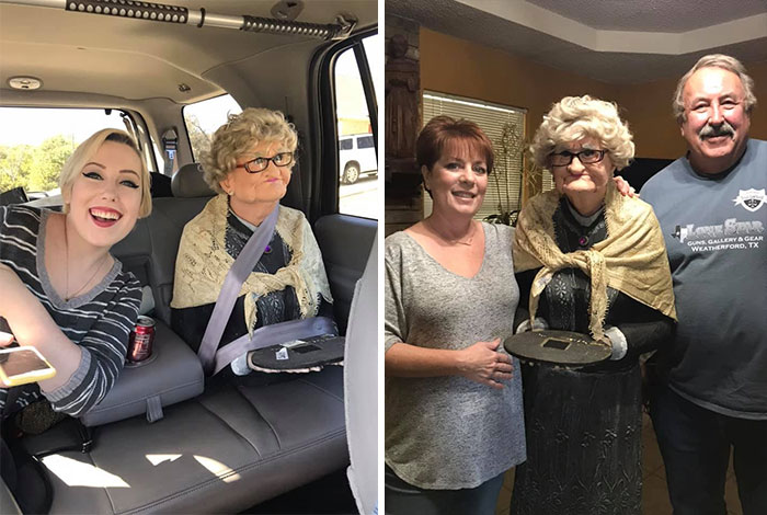 Found This Granny At An Estate Sale In Ft Worth. Yes, She Came Home With Me! Worth The Money For The Laughs We’ve Had. She Will Be Dressed For Every Holiday!