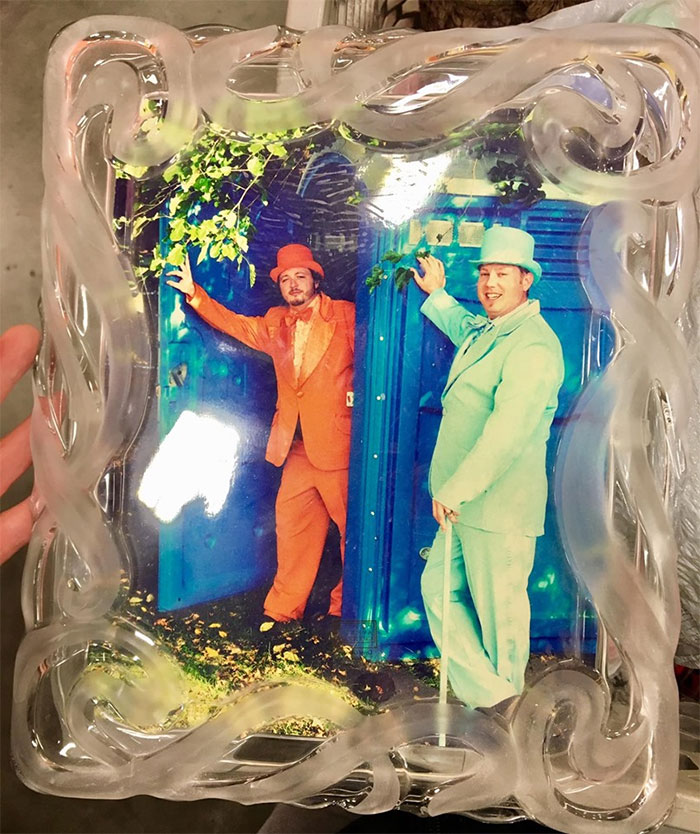 I Can’t Understand How A Formalwear Porta-Potty Portrait In A Crystal Frame Ever Got Donated