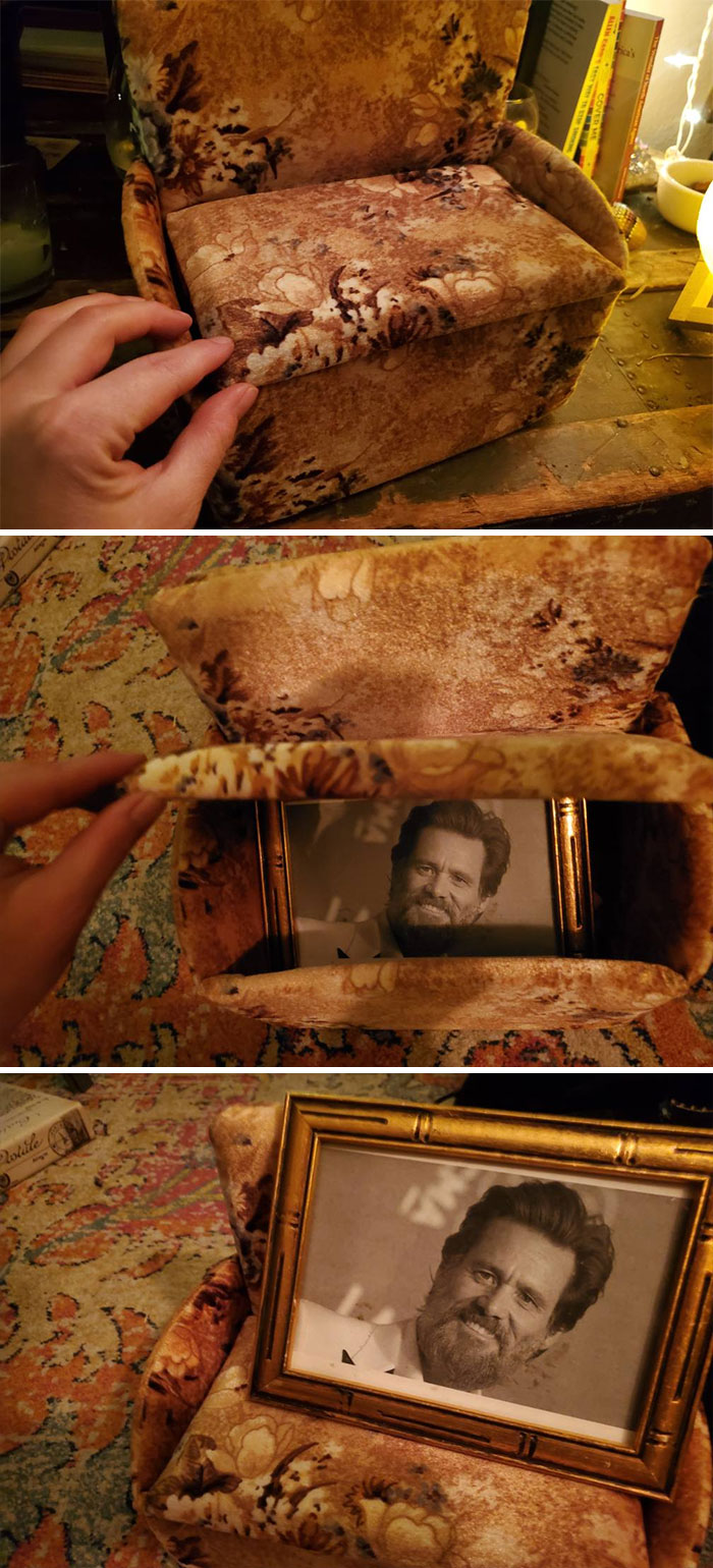 Meet Jim Chairy... The Tiny Chair And Framed Picture Of Jim Carrey Sold Separately, But Bought Together For A Lifetime Of Dry Humor Arc Colorado Springs