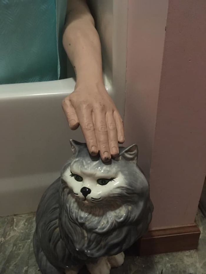 So We Found This Arm Which We Believe Is What Students Practiced Drawing Blood From My Husband And I Take Turns Hiding It In Plain Sight To Startle Each Other Just A Bit Of Demented Fun Lol