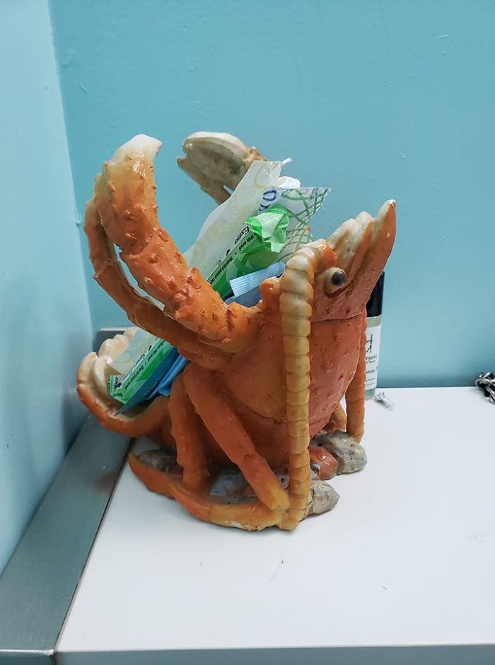 My Very Own Crustacean Menstruation Station For A Non-Gestation Shellebration... 6 Bucks At St Vincent De Paul In Ottawa, Canada