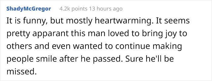 Irish Man Pre-Records Message To Play At His Funeral, Leaves Mourners In Tears Of Laughter