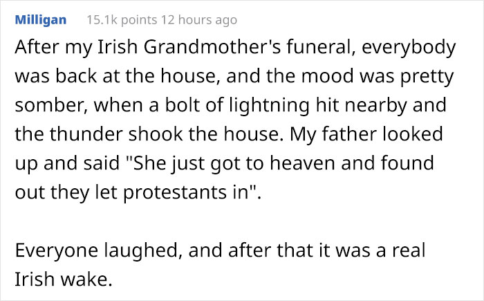 Irish Man Pre-Records Message To Play At His Funeral, Leaves Mourners In Tears Of Laughter Irish Man Pre-Records Message To Play At His Funeral, Leaves Mourners In Tears Of Laughter