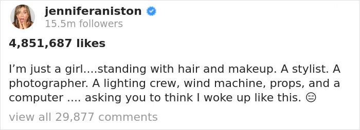 Jennifer Aniston Explains Why She Looks So Good, And Her Post Receives Over 5 Million Likes