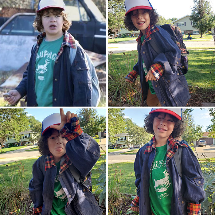 My Son Showing Off His Dustin Costume We Put Together