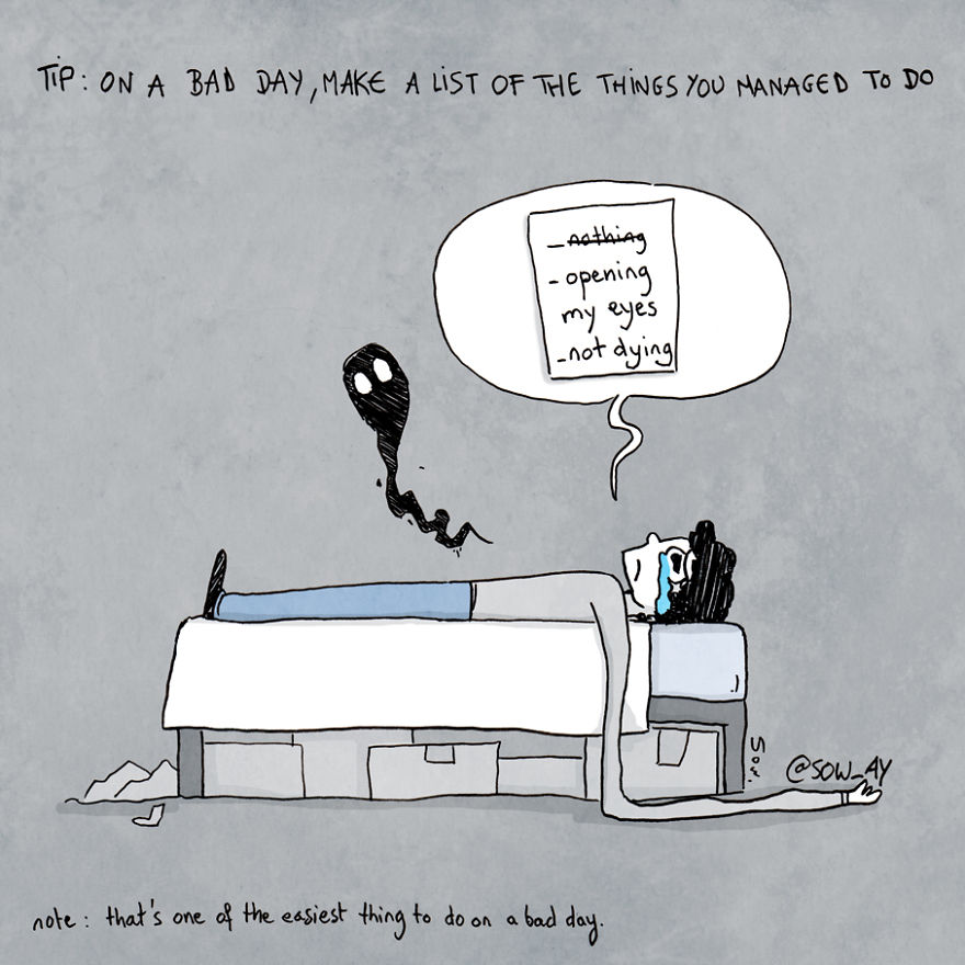 I Illustrate My Darkest Thoughts To Help People Understand What It’s Like To Suffer From Mental Illness (New Pics)