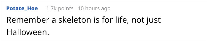 'He Was So Terrified When We Brought Him Home 2 Days Ago:' Man 'Rescues' An Abandoned Skeleton Decoration