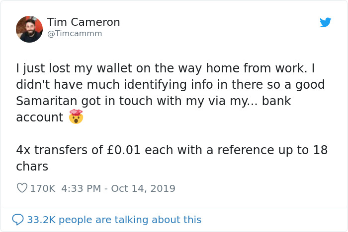 This Good Samaritan Used Money Transfers Of 1 Penny To Track Down The Owner Of A Lost Wallet