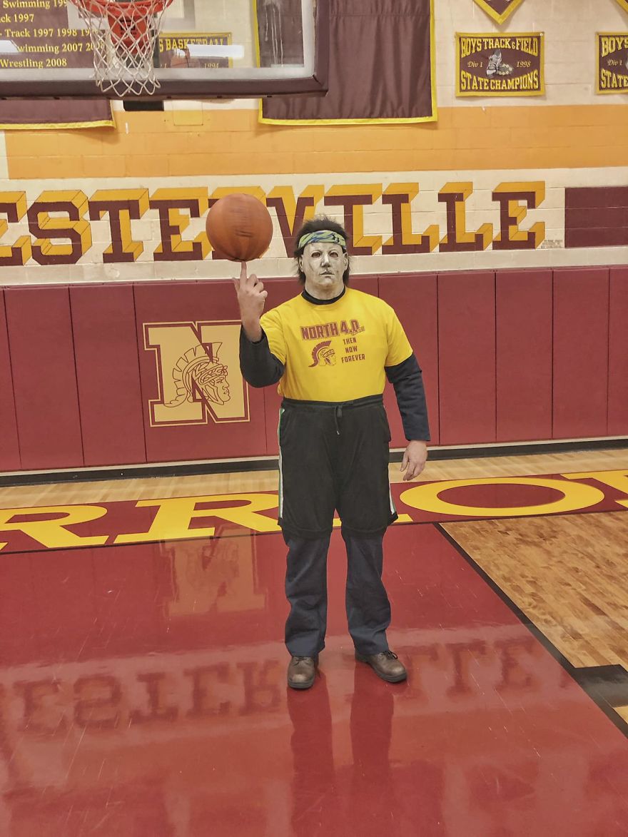 Dressed For Success! Isn’t It Amazing How School Brings Out A Whole Different Side To Someone - Right Michael? (We’ve All Heard The Story Though... How If It Weren’t For That Bum Knee You Could’ve Gone Pro...)