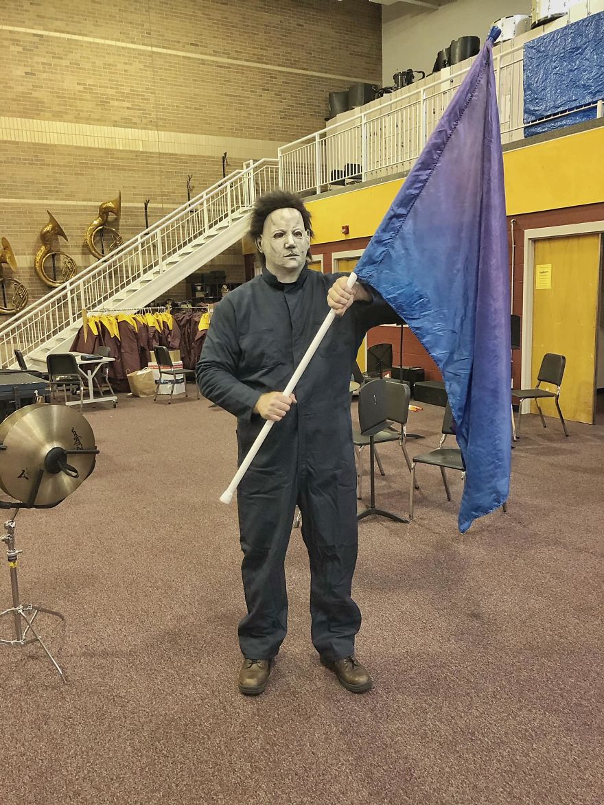 Joining Color Guard, Michael? I Think You’ll Enjoy It! Lots Of Colors And Movement... And Glitter!!!