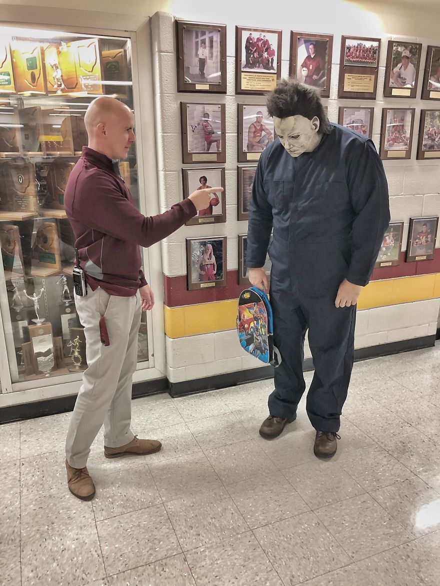 Uh Oh... Late To Class, Michael?! Mr. Saiben Will Read You The Riot Act!