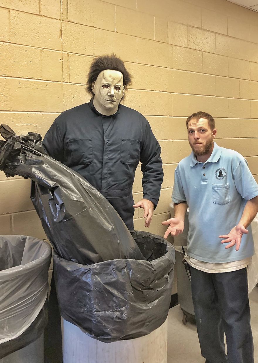 Way To Rack Up Those Community Service Points, Michael! Now - And Please Don’t Read Into This - But Based Upon Your Track Record, We’re Gonna Need To Check Out What (Or Who) Is Inside That Trash Bag First...