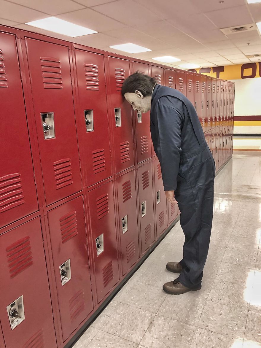 Oh Boy, Michael. Did You Forget Your Locker Combination?! Better Head To The Front Office To Speak With Mrs. Mattioda.